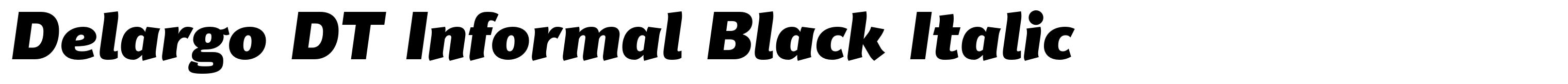 Delargo DT Informal Black Italic